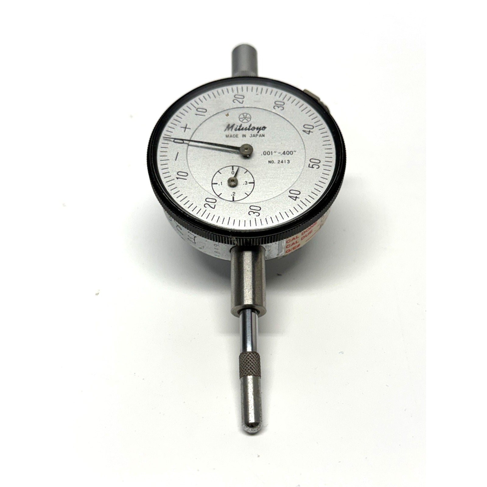 Vintage Mitutoyo 2413 Dial Indicator .001"-.400" Balanced Scale Shock Proof