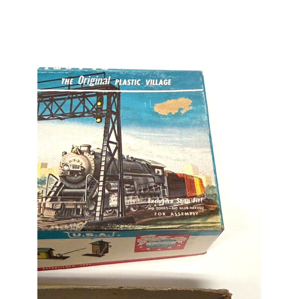 Vintage Plasticville USA O Gauge Signal Bridge 1403-79 Train Boxed Kit Bachmann