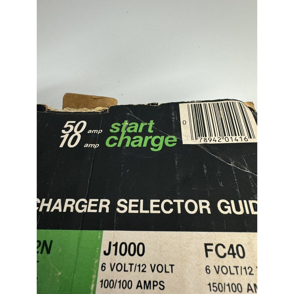 VINTAGE NOS Schauer 50 AMP Start / 10 AMP Battery Charger Starter Model J412N