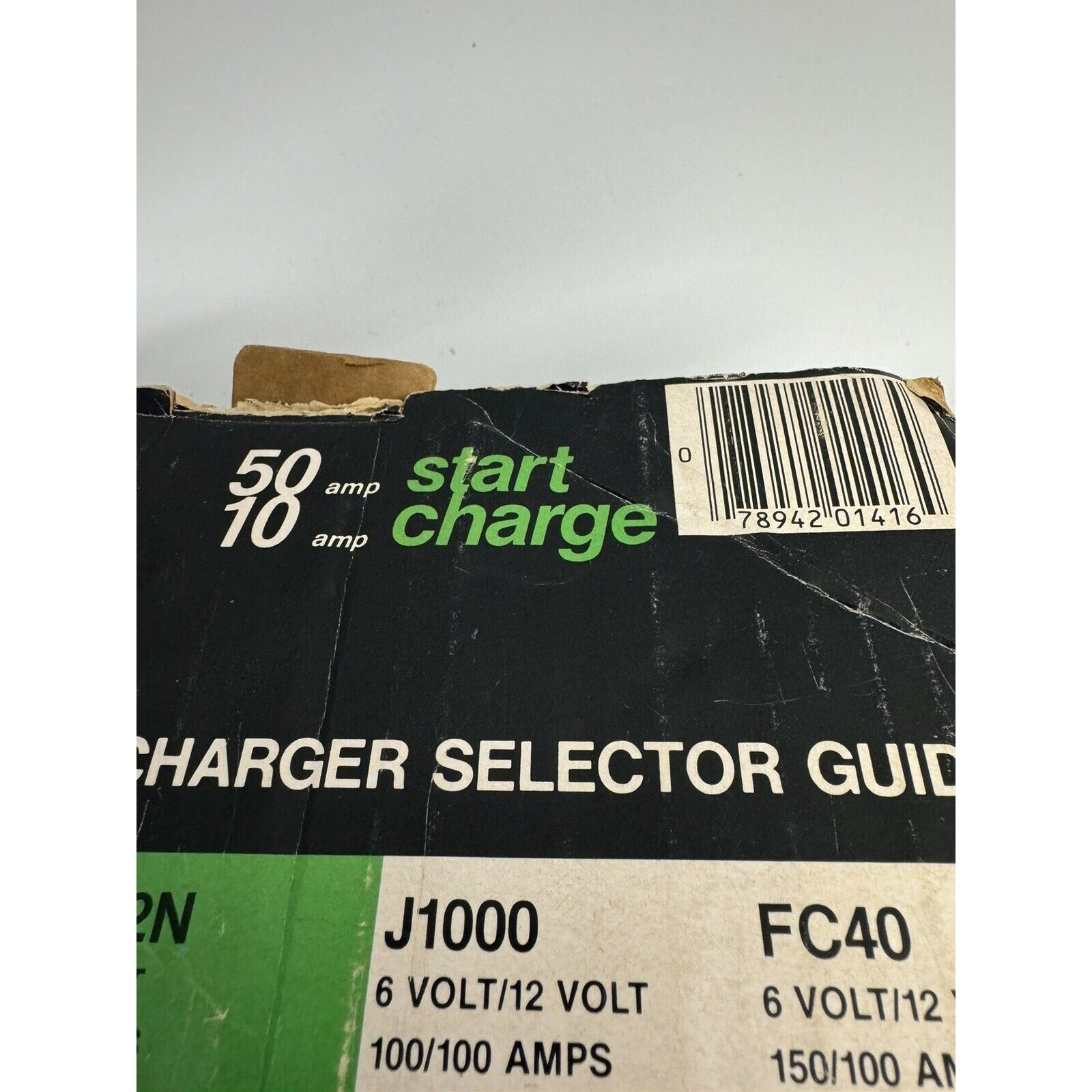 VINTAGE NOS Schauer 50 AMP Start / 10 AMP Battery Charger Starter Model J412N