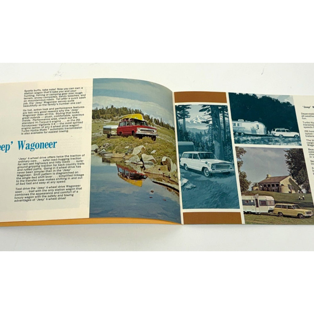 Vtg Original 1967 1968 Jeep Recreation Fleet Sales Brochure 67 68 Wagoneer
