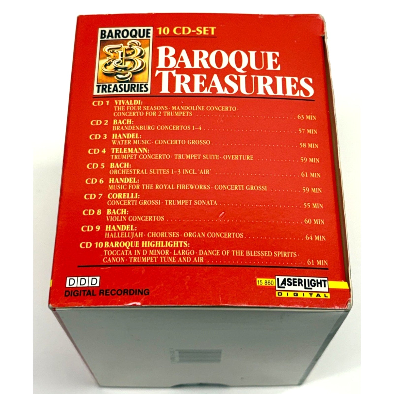 Vintage BAROQUE TREASURES Guttler Altenburg [Laserlight 10 CD Box Set] Sealed