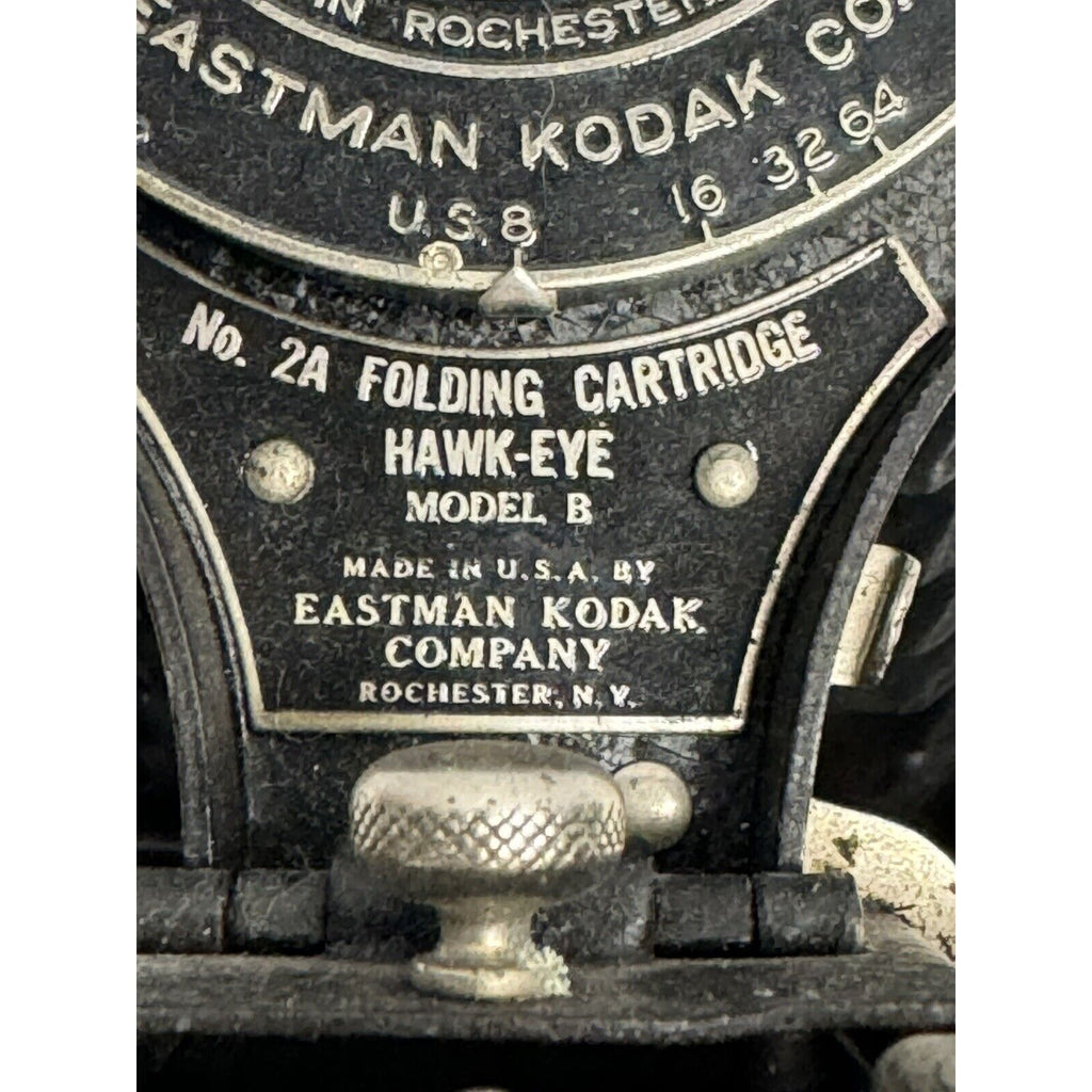 VINTAGE Kodak No 2A Folding Rainbow Hawk-Eye Model B camera 1931 to 1933
