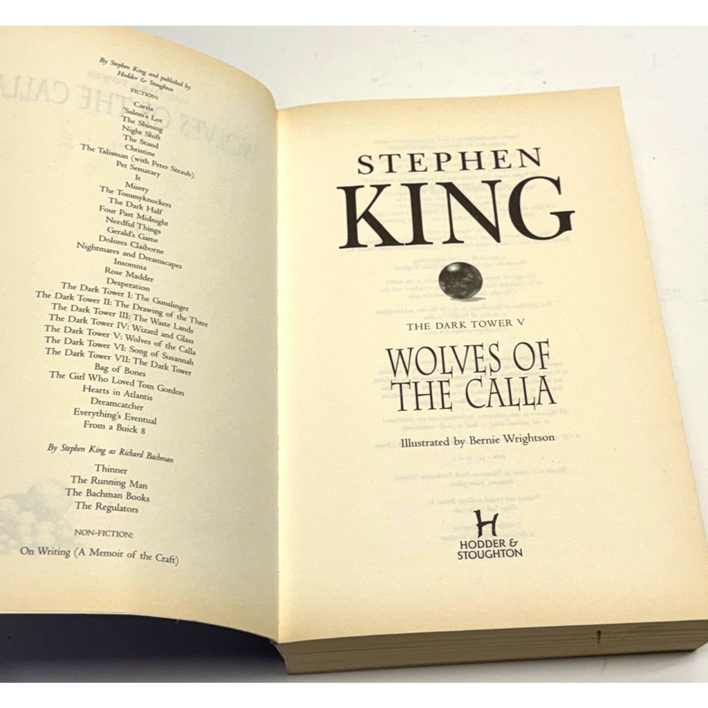 Vintage The Dark Tower V: Wolves of the Calla by Stephen King