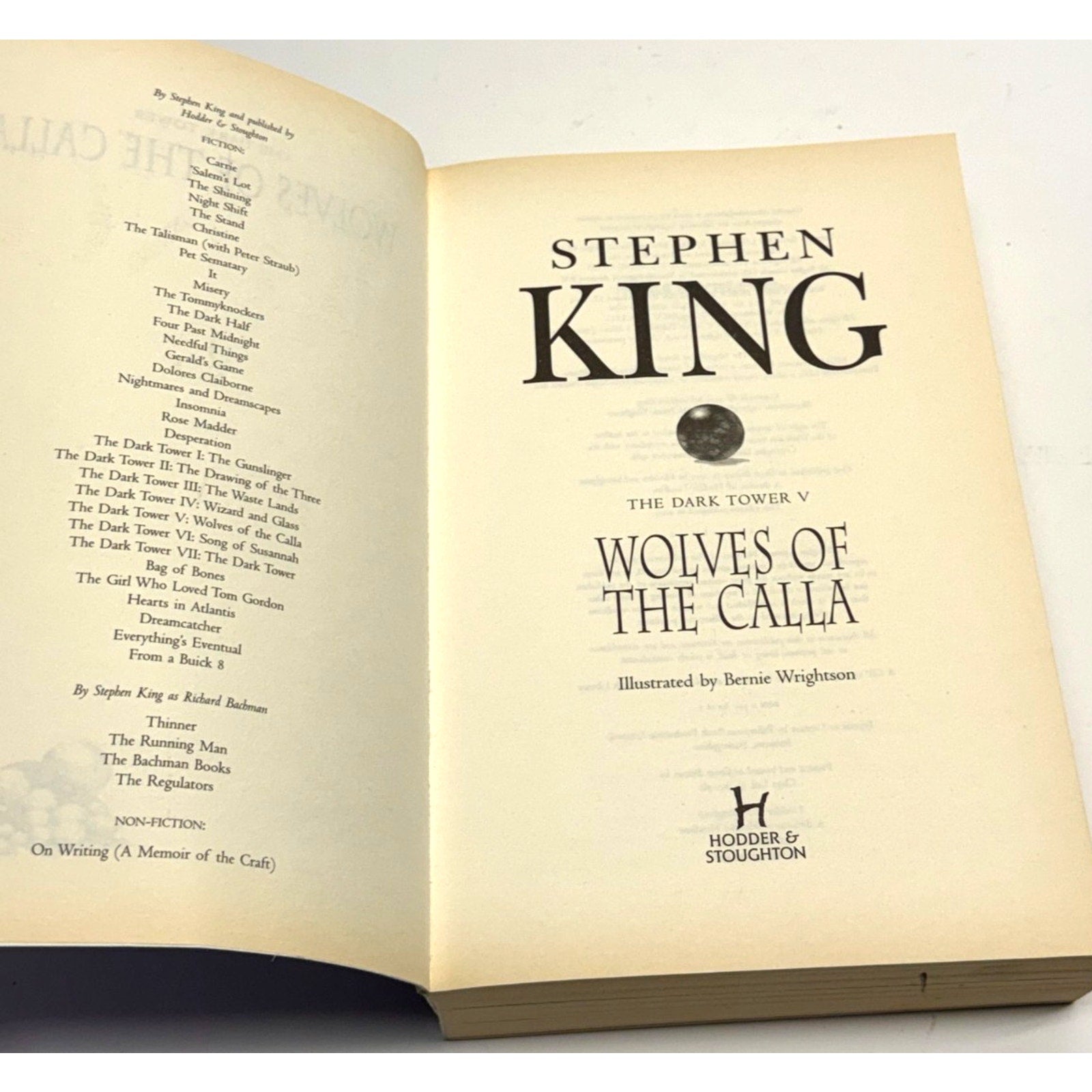 Vintage The Dark Tower V: Wolves of the Calla by Stephen King