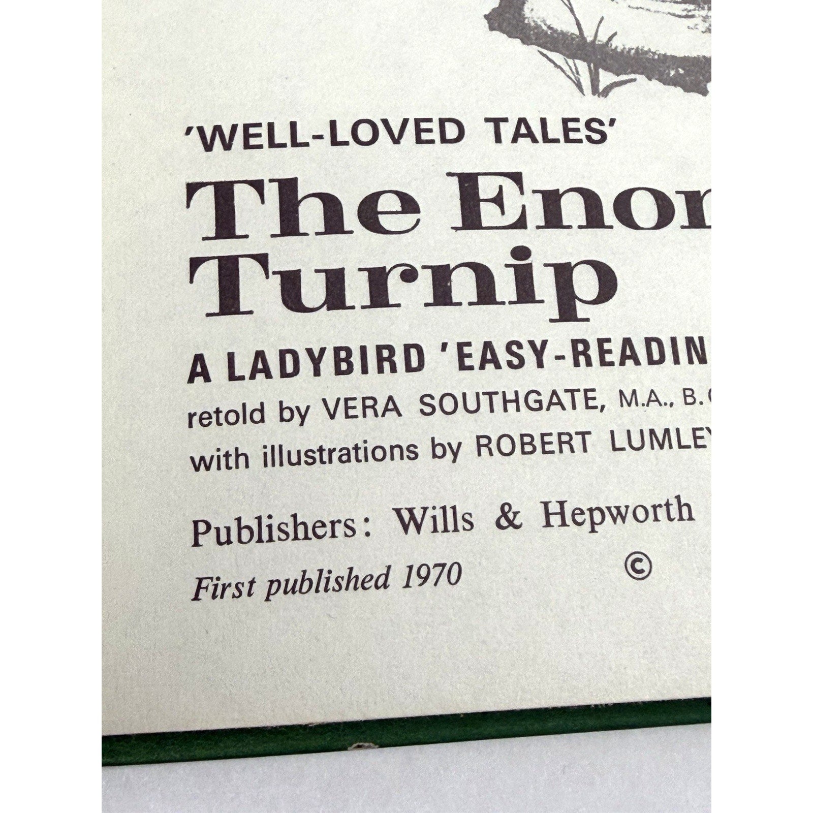 Vintage Ladybird Book The Enormous Turnip Series 606D Well-loved Tales
