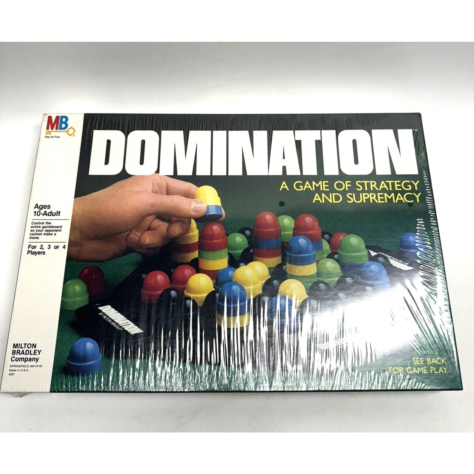 VINTAGE FACTORY SEALED RARE DOMINATION BOARD GAME MILTON BRADLEY MB '80s 4207