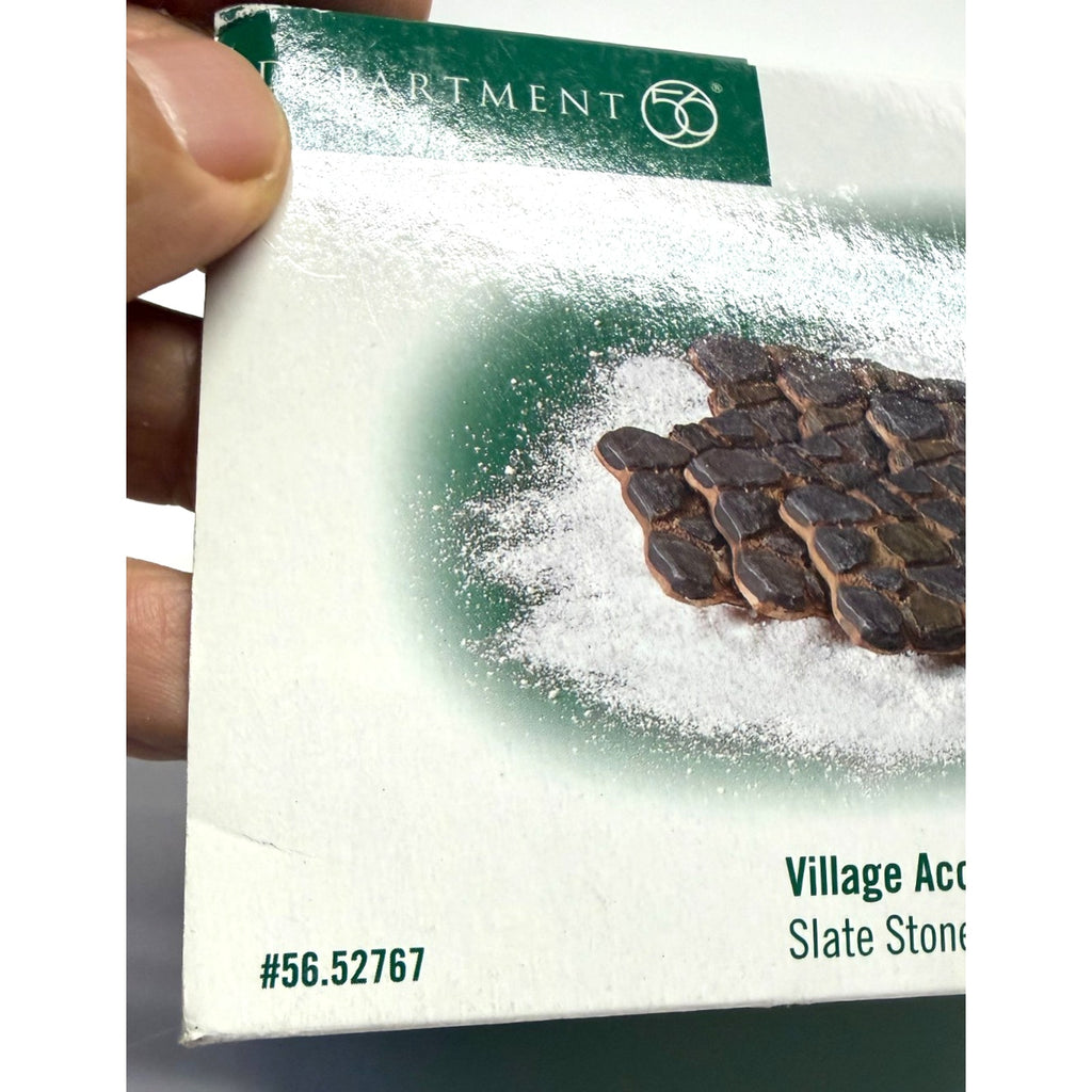 VTG NEW Dept 56 Village Set Of 4 Pc Slate Stone Path Curved 56.52767