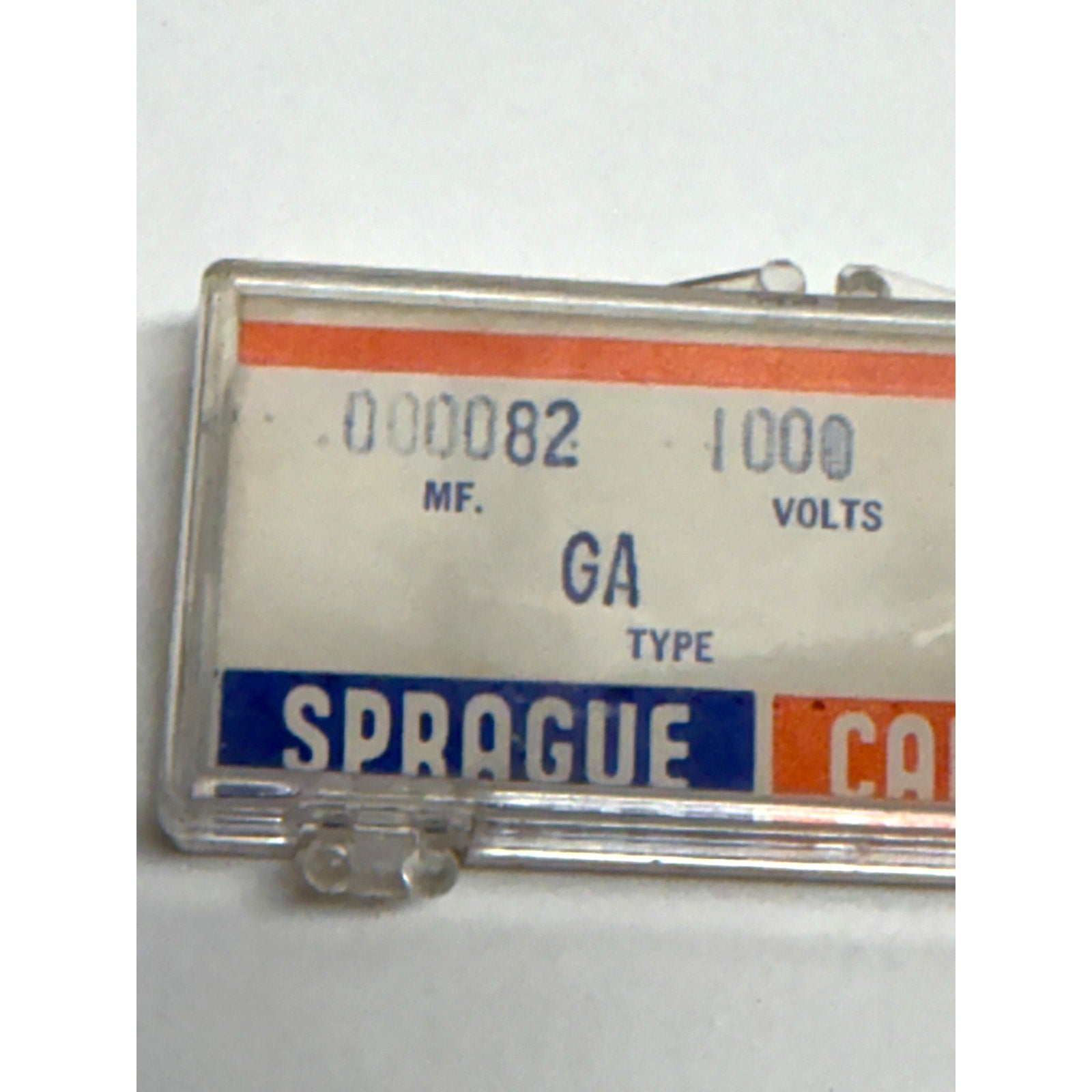 VINTAGE NOS Sprague 5GA-Q82 Ceramic Disc Capacitor 0.000082 MF 1000V (NOS)