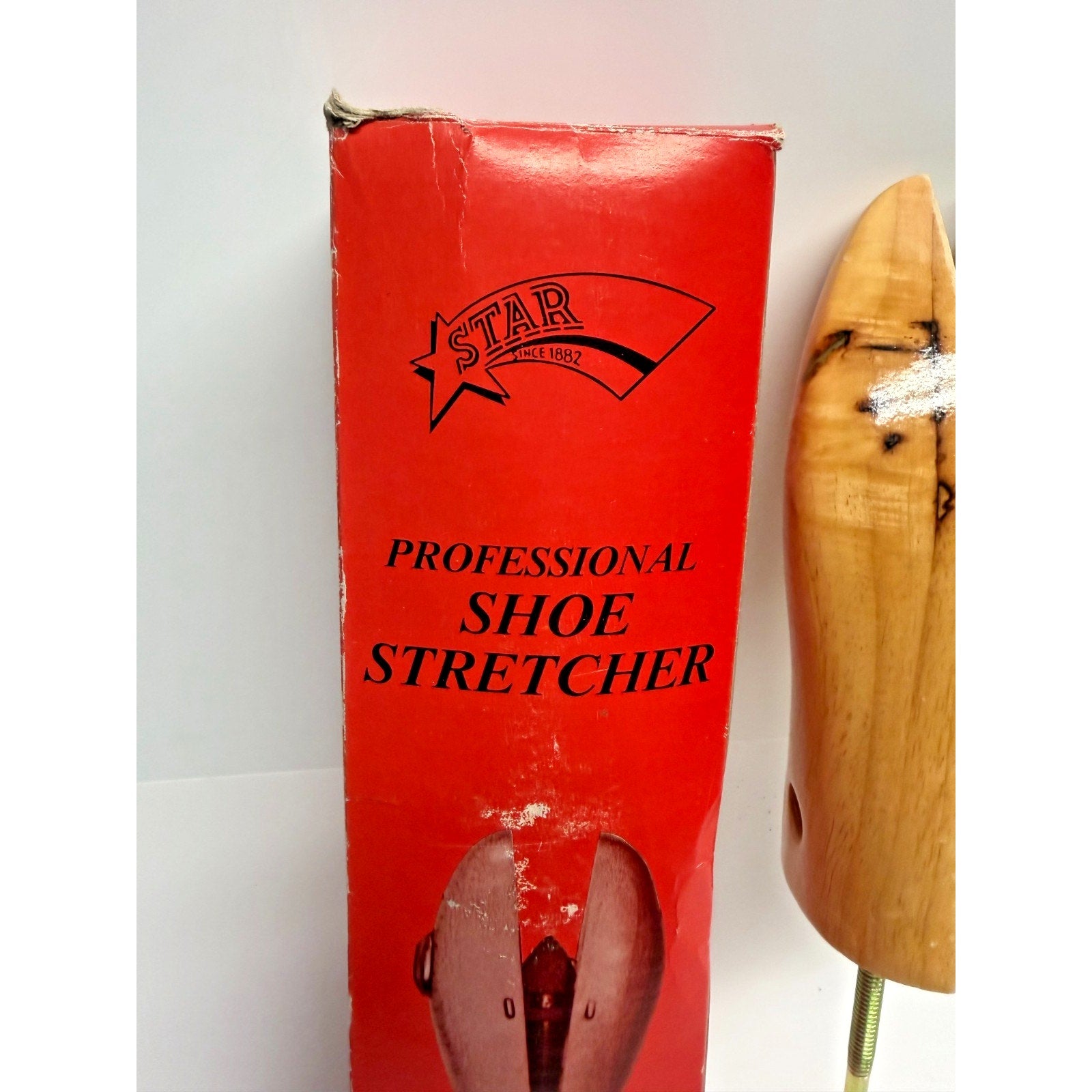 Vintage NOS STAR Professional Adjustable Wooden Shoe Stretcher