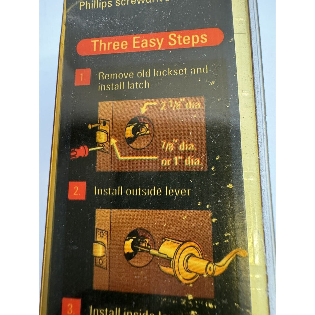 VINTAGE FACTORY SEALED SCHLAGE BED & BATH LOCKING DOOR KNOB SET P513-503