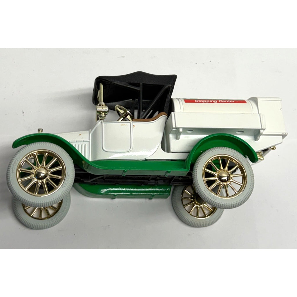 VINTAGE NEW 1918 TANKER DIE CAST METAL VEHICLE BANK -PETRO SHOPPING CENTER