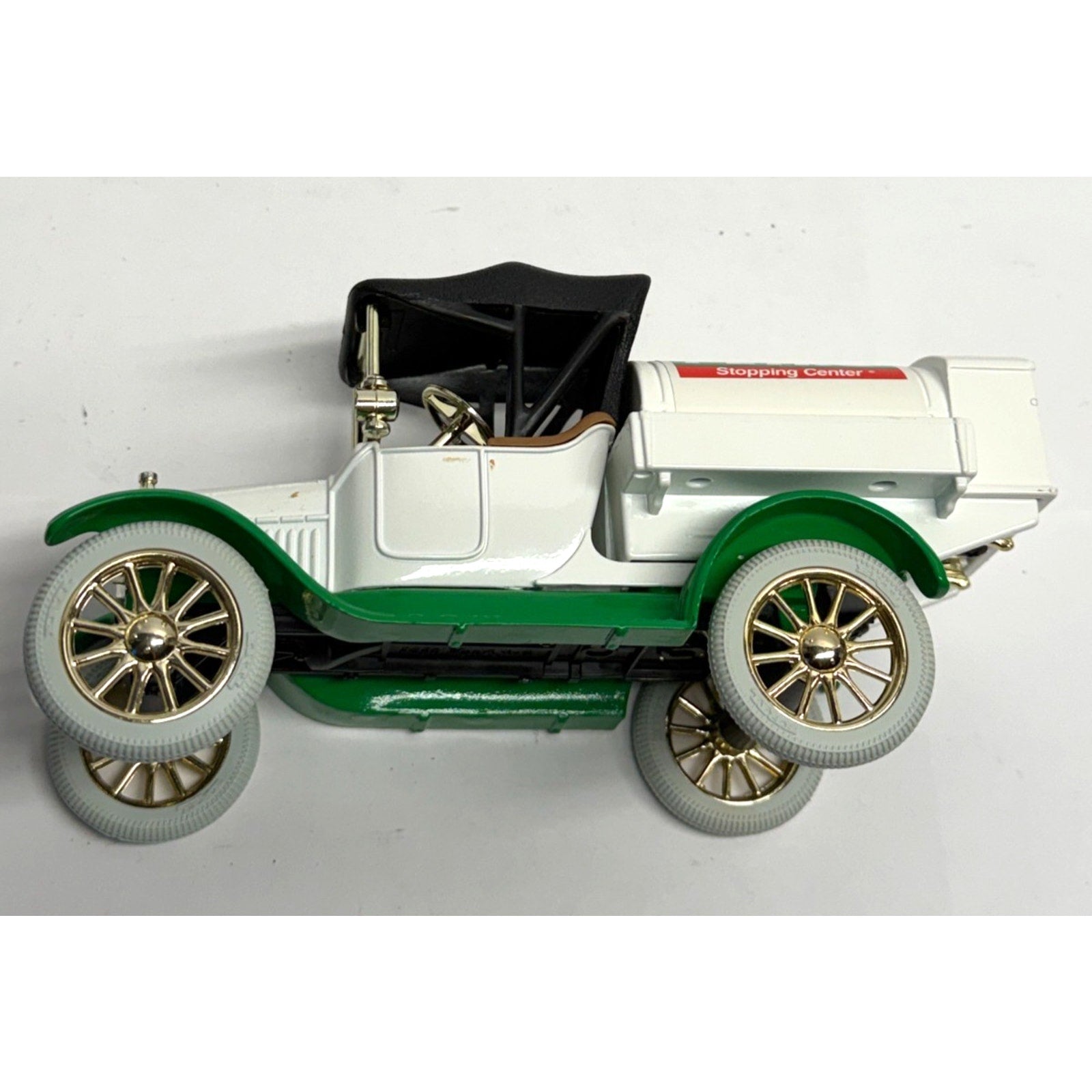 VINTAGE NEW 1918 TANKER DIE CAST METAL VEHICLE BANK -PETRO SHOPPING CENTER