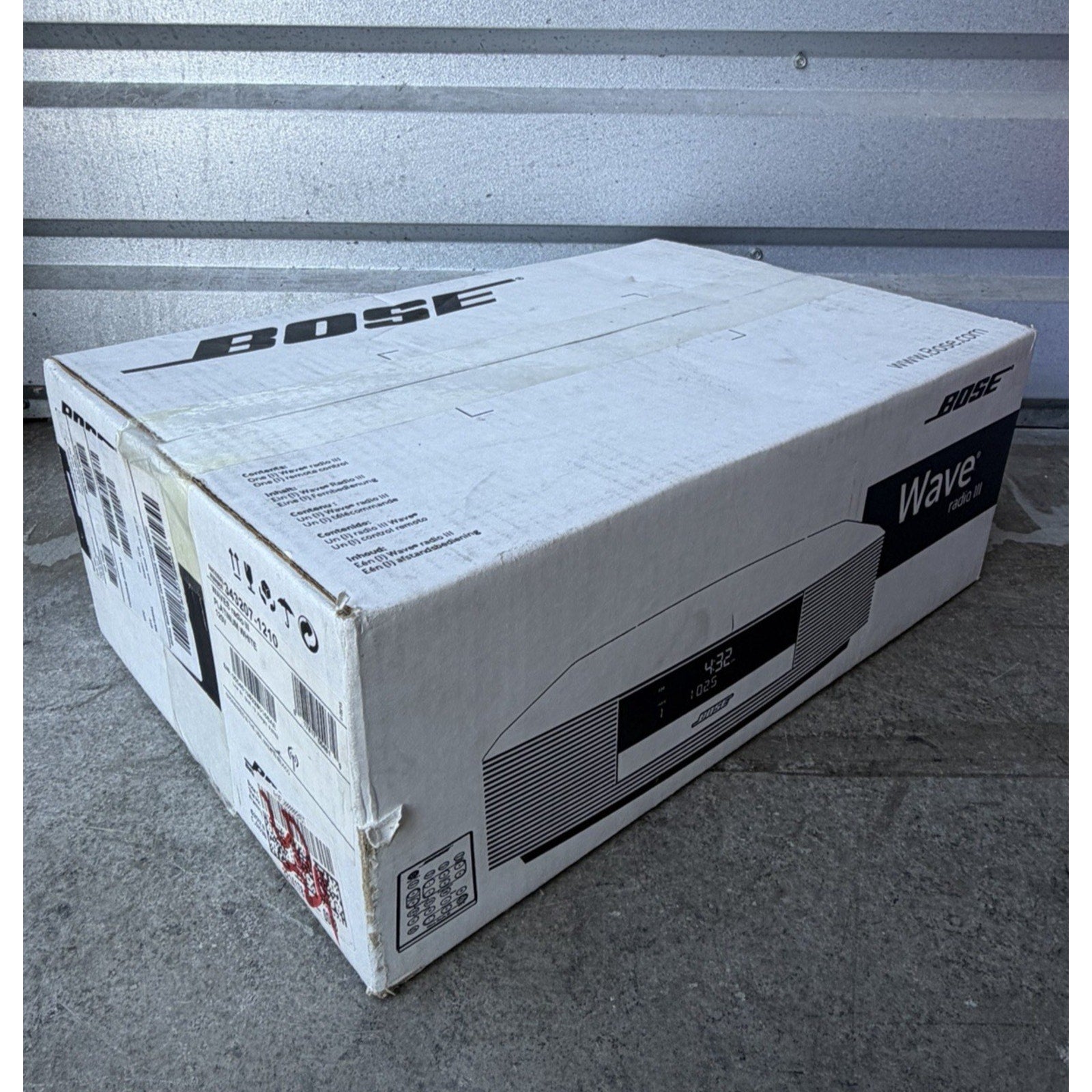 VINTAGE FACTORY SEALED Bose Wave Radio III Model 343207-1210 Platinum White