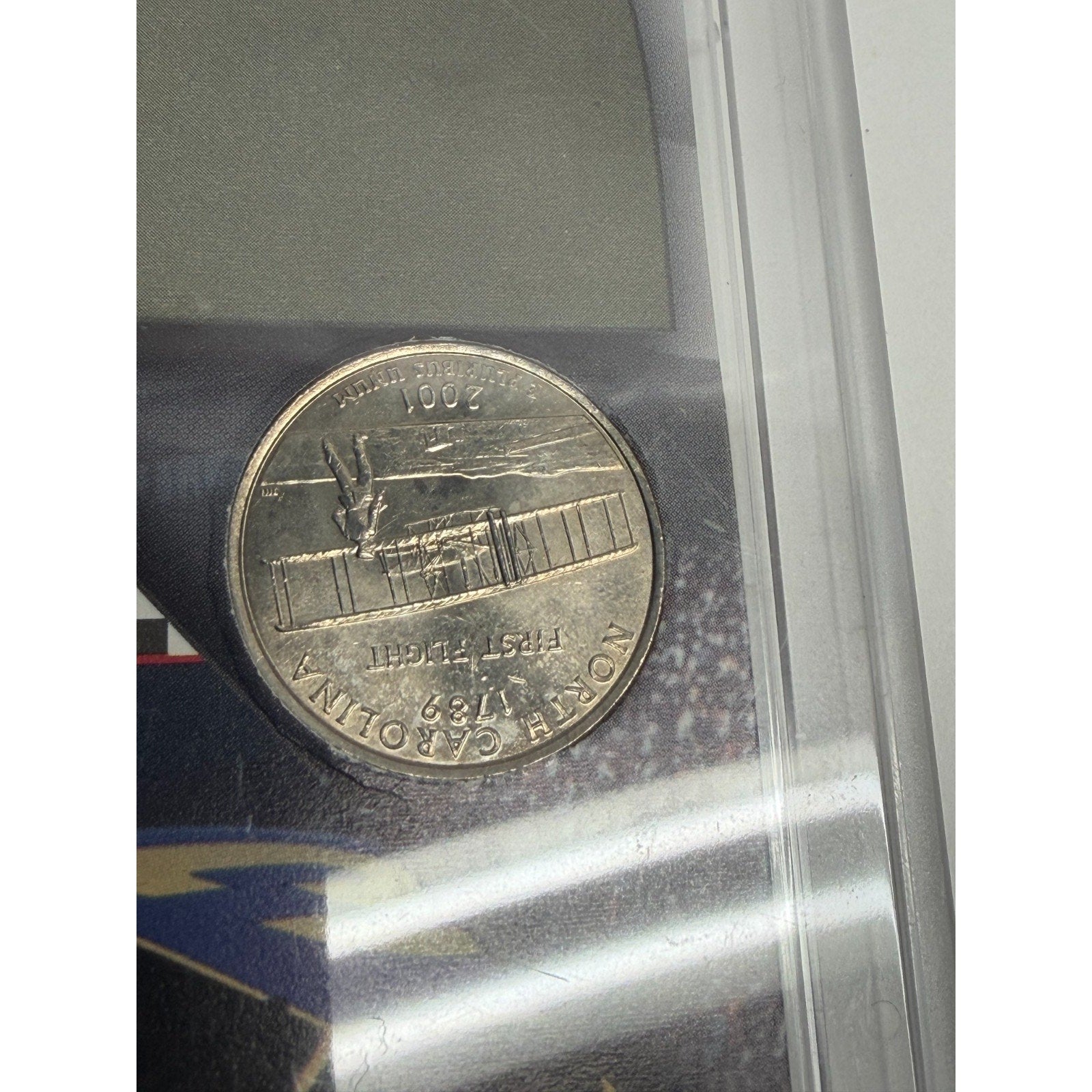 VTG 2001 Colorized RARE 1986 DALE EARNHARDT, NORTH CAROLINA, U.S.A.State Quarter