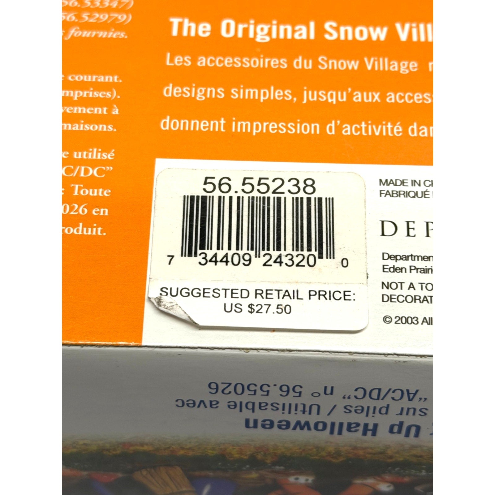Vintage NEW Dept 56 Lighting Up Halloween #55238 - Snow Village Accessories