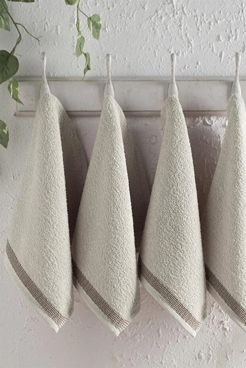6-Piece Small Hand Towel Set Face Towels Guest Towels Soft Cotton Washcloth Set