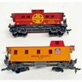 Vtg Lot of 2 HO Scale Cabooses Life-Like Santa Fe ATSF & Bachmann Union Pac 207