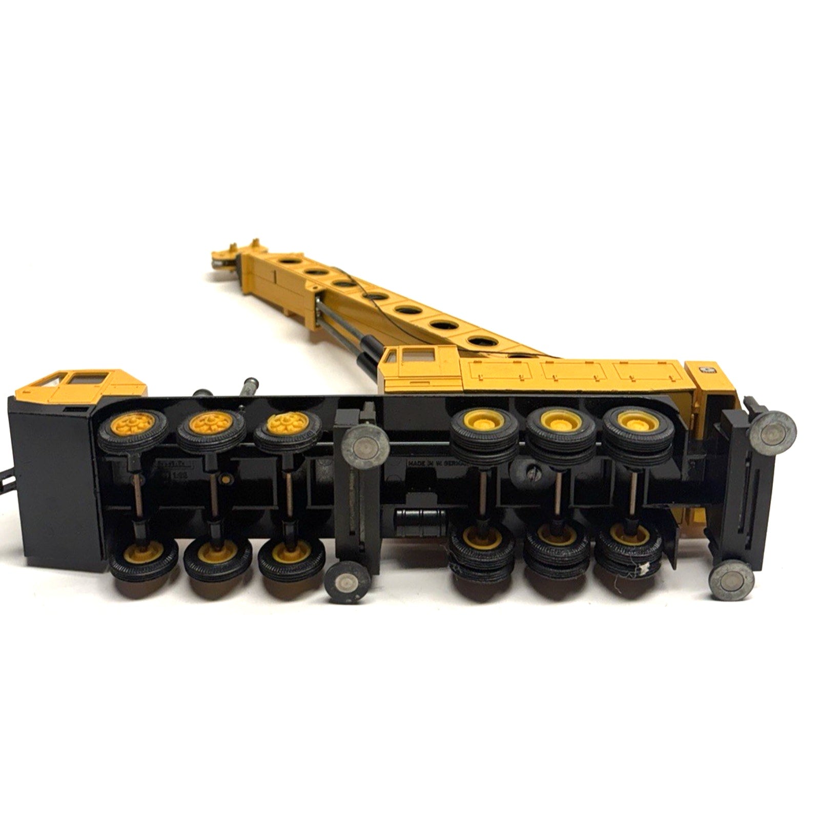 Vintage NZG 152 Grove TM1500 Mobile Crane - Yellow 1/55 Die-cast Made In Germany