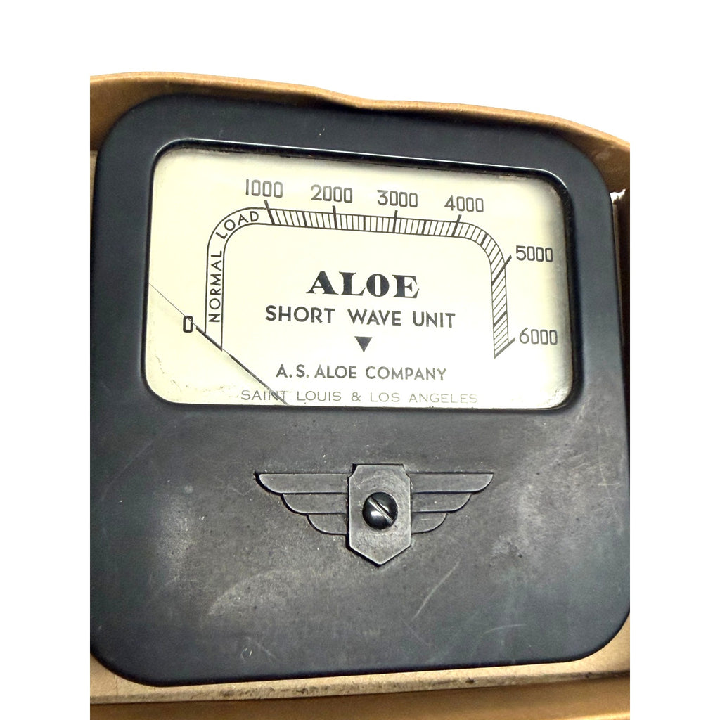 Vintage A.S. Aloe Co. Short Wave Unit Meter - Antique Diathermy Medical Oddity