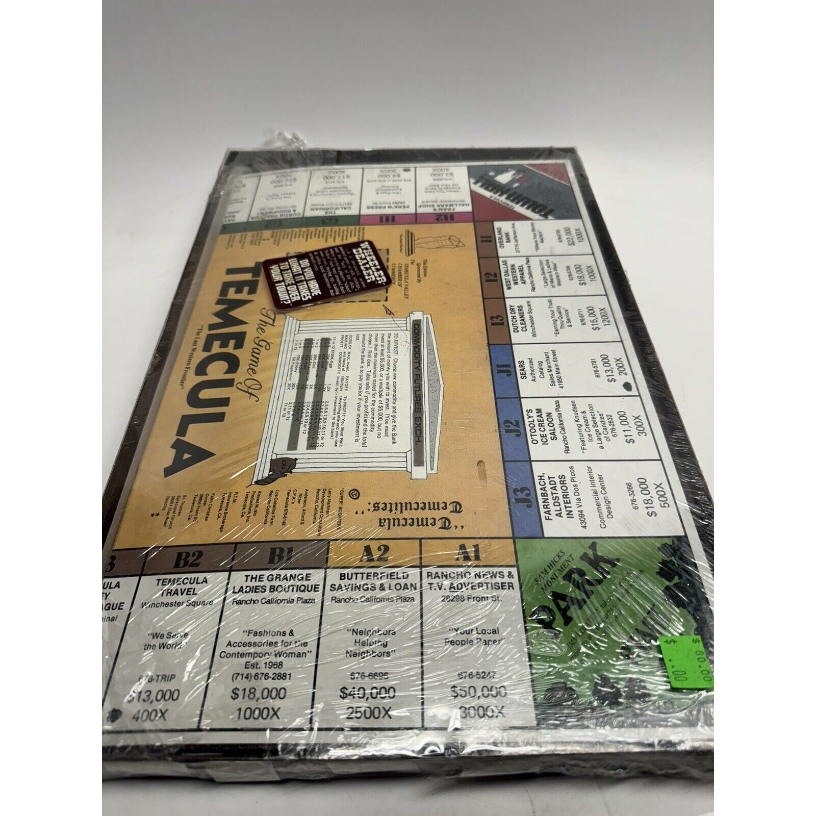 VINTAGE SEALED NEW The Board Game of TEMECULA Wheeler Dealer Monopoly