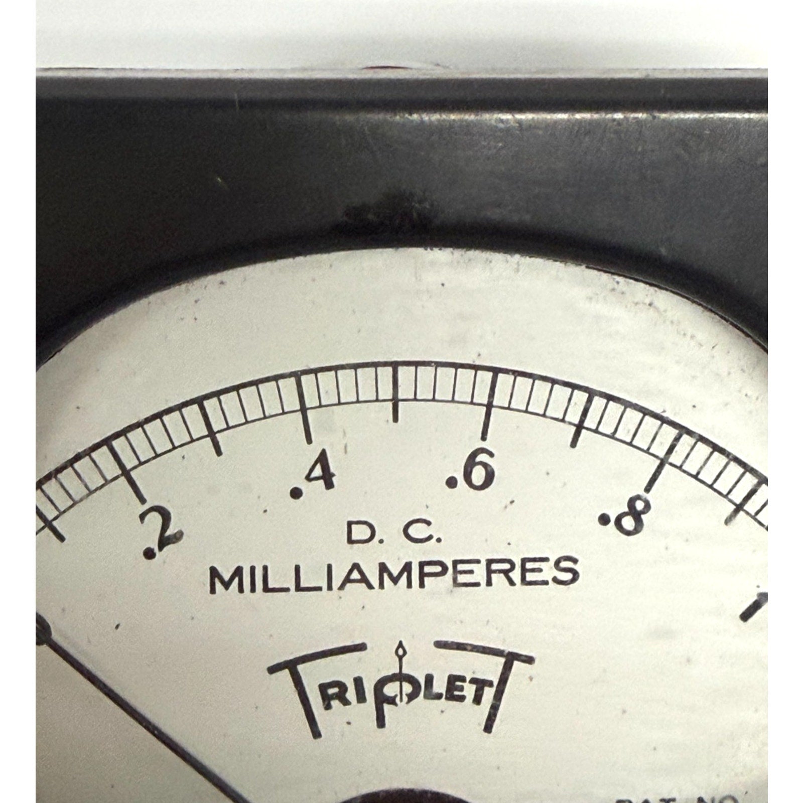 Vintage Triplett Model 327-A DC Milliamperes Panel Meter Analog Gauge