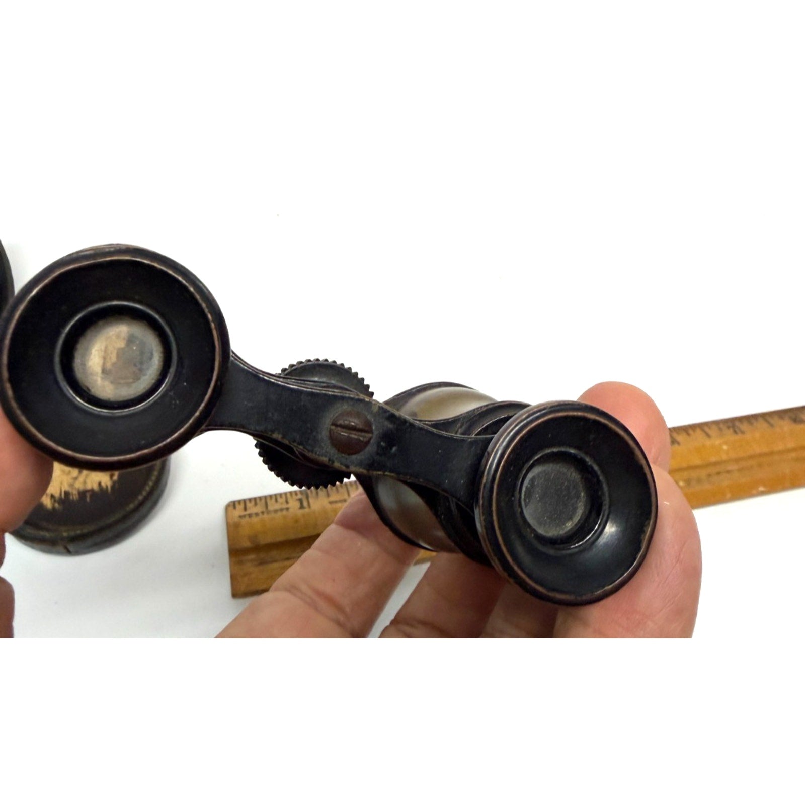 Vintage Antique Chevalier Paris Opera Glasses French Brass Binoculars Theater