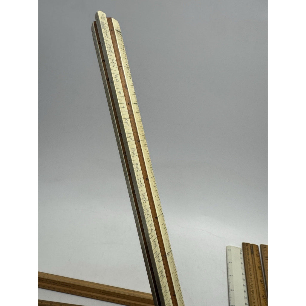 Vintage Drafting Rulers Lot Of 15 Keuffel & Esser, Dietzgen Made in USA