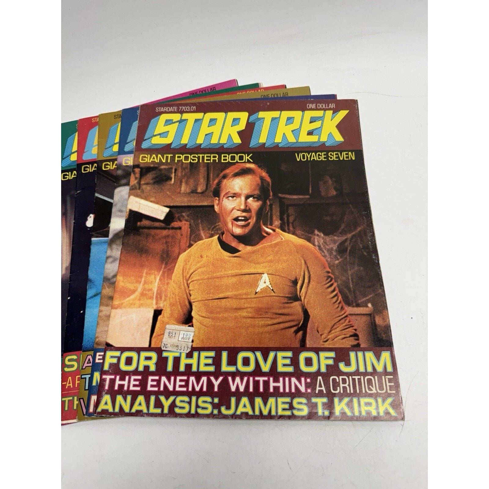 VINTAGE Lot of 11 Star Trek Giant Poster Book Voyages Poster Books