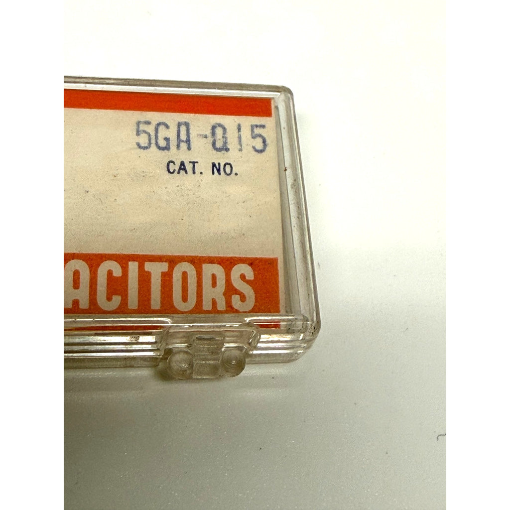 Vintage NEW NOS Sprague 5GA-Q15 Capacitors 0.000015uF 15pF 1000V 5 Pc