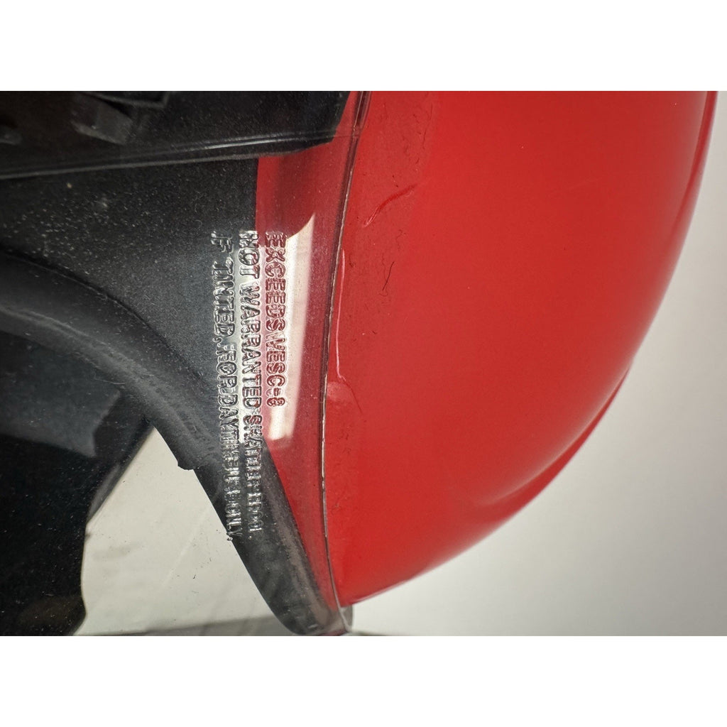 Vintage Icon 1c-01 Motorcycle Helmet Red with Screen Small Made in Korea
