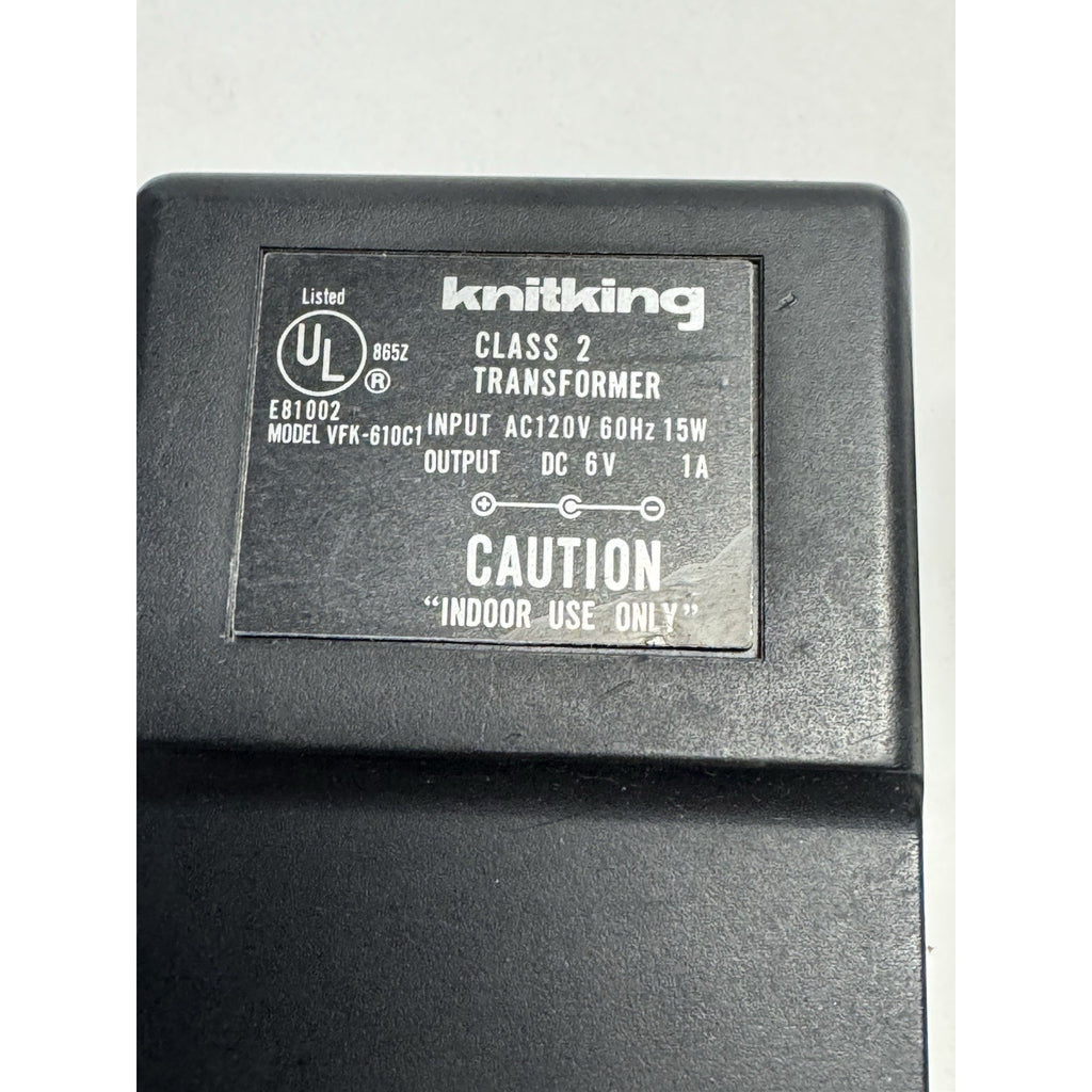 VINTAGE KNITKING AC Adapter Class 2 Transformer VFK-610C1