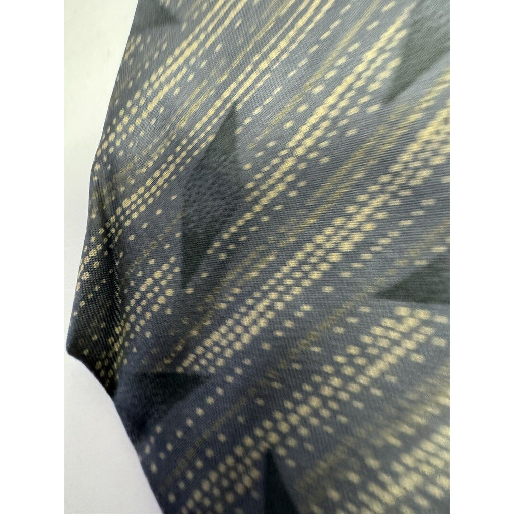 VINTAGE GIORGIO ARMANI NECKTIE 100% SILK Made in ITALY Gray w/Square Logo