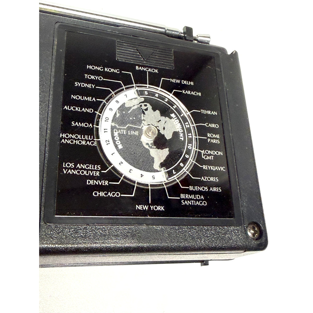 Vintage Equity 161 LCD Clock Radio AM/FM Stopwatch Portable Retro NIB New W Box