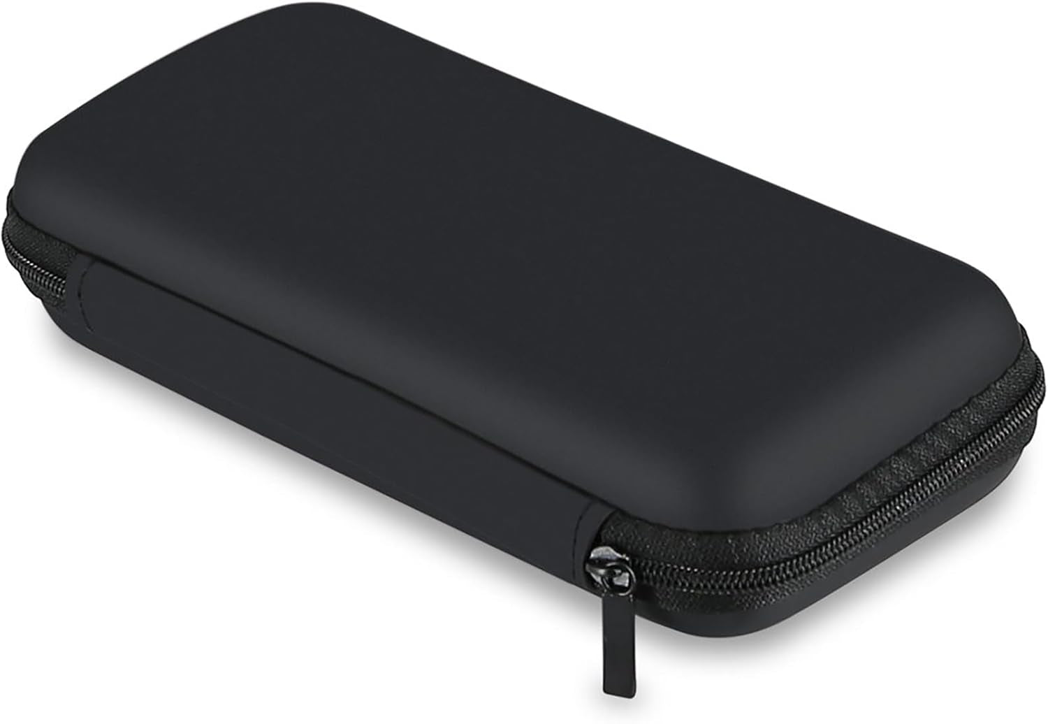 Travel Essentials Electronics Organizer Charger Case Portable Dual Zipper Shockproof Pouch Tech Purse Cord Cable Pouches Power Bank Storage Accessories Bag for Women Men,6.5X3.2X1 Black