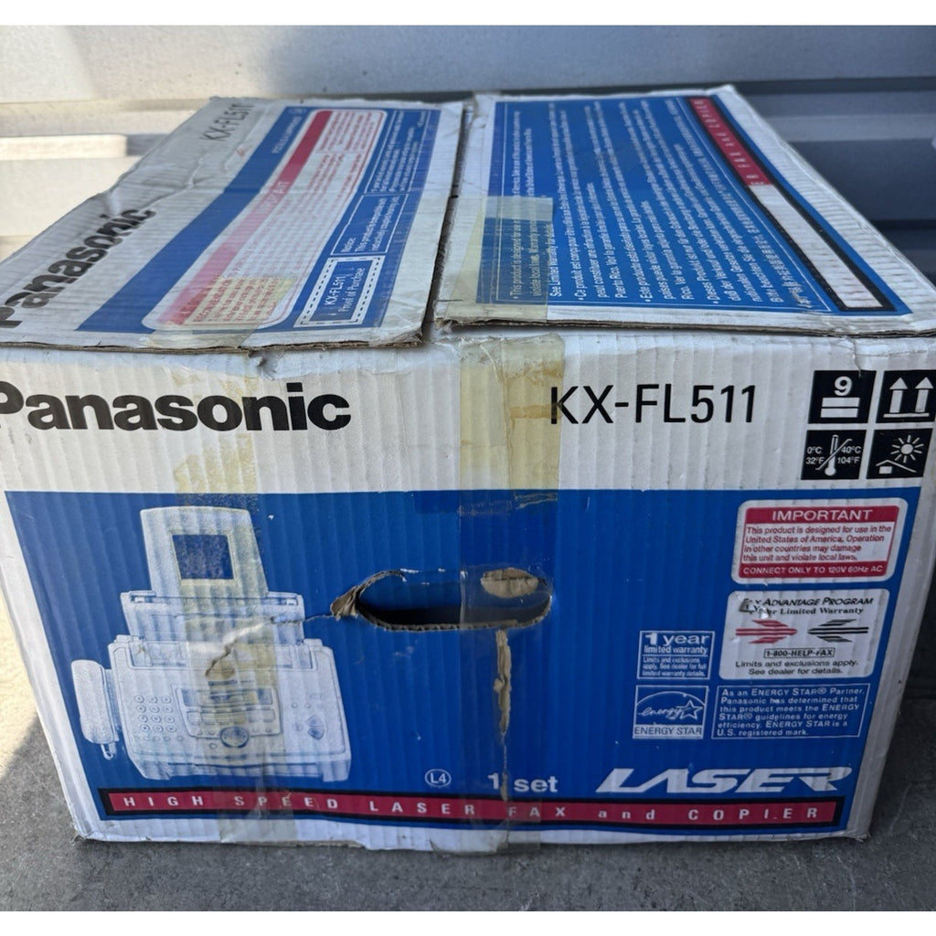 VINTAGE SEALED PACKAGE Panasonic KX-FL511 High Speed Laser Fax/Copier Machine