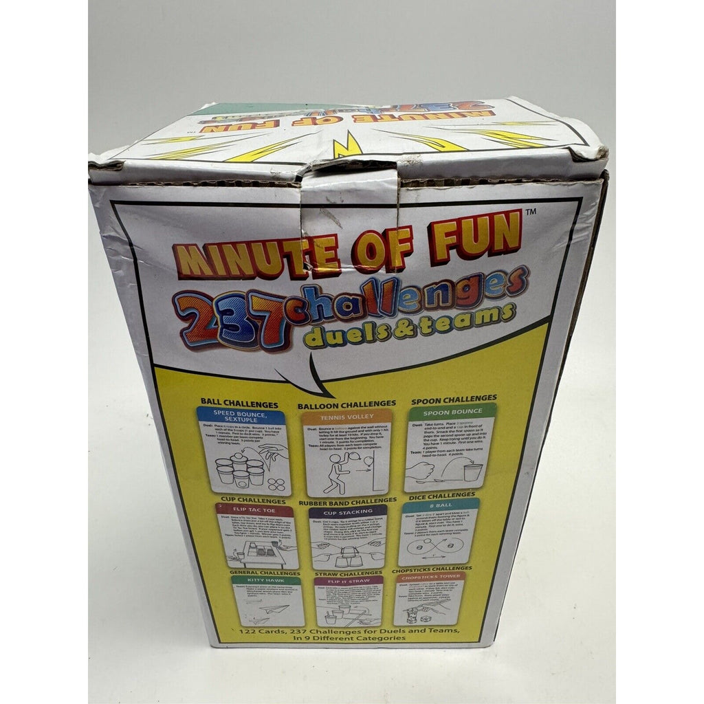 VINTAGE Minute of Fun Party Game - 237 Minute to Win It Challenges for Duels, Te