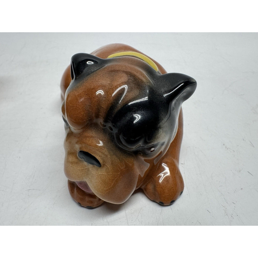VINTAGE Lot of 3 Marston Mack Bull Dog Salt Pepper Shakers Ceramic California