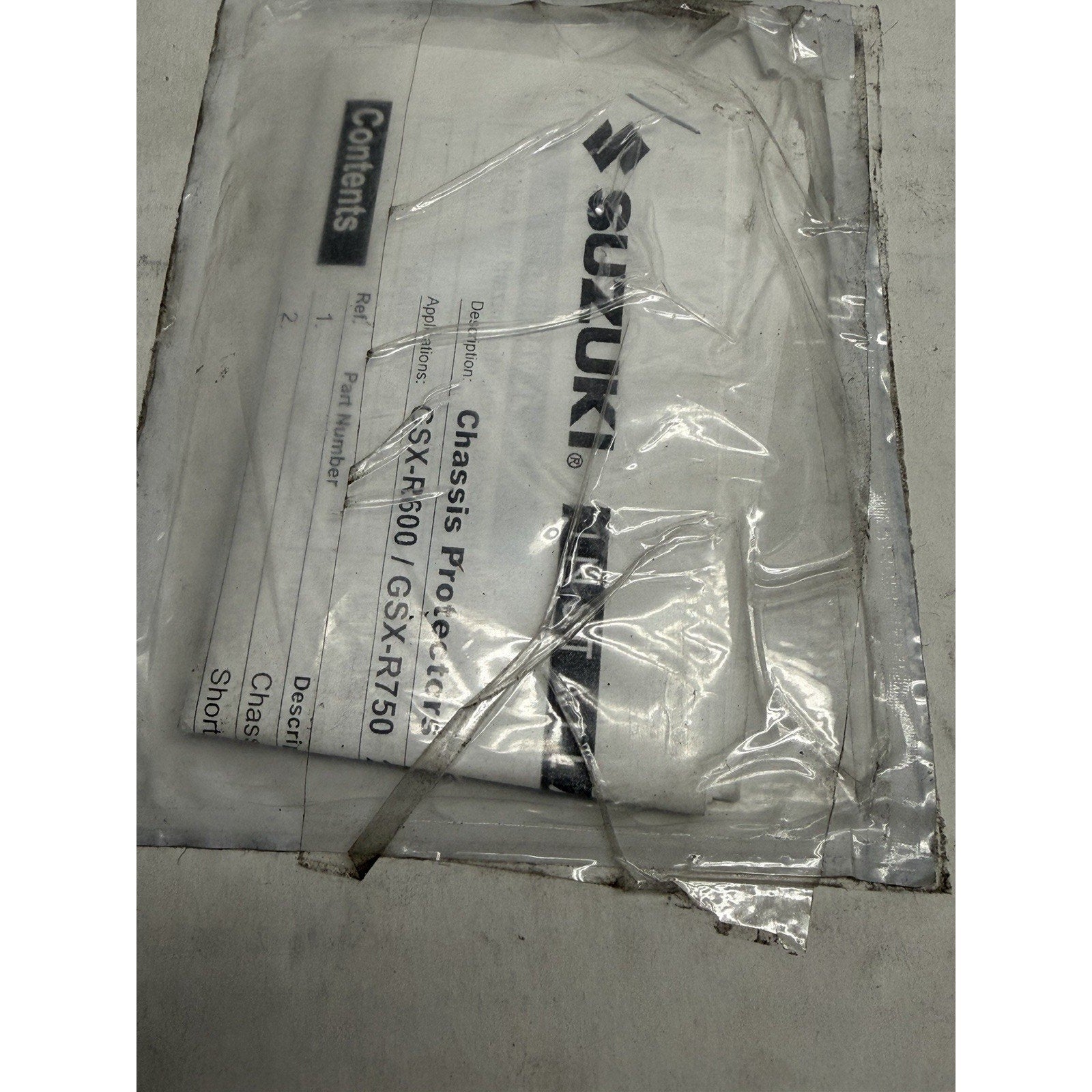 VINTAGE Suzuki 2006-2008 GSX-R600 GSX-R750 Chassis Protectors 990A0-63014-BLK