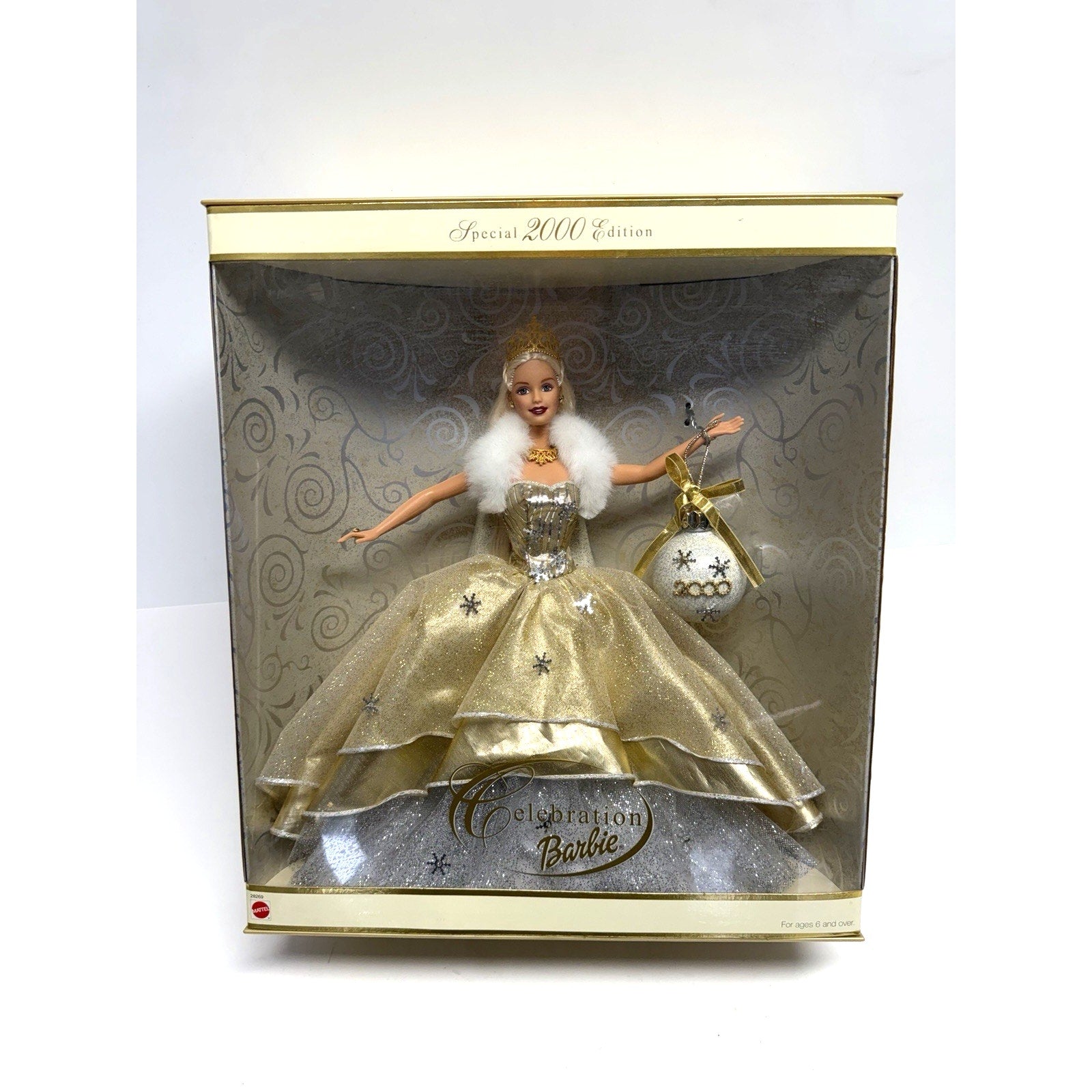 VINTAGE NEW Celebration Barbie 2000 Special Edition w/Holiday Ornament #28269