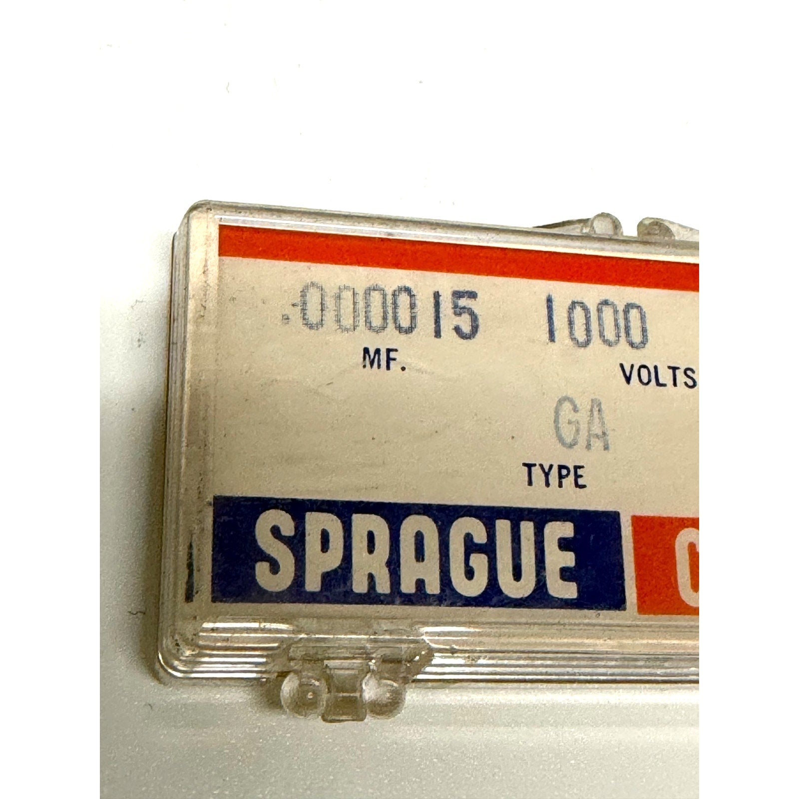Vintage NEW NOS Sprague 5GA-Q15 Capacitors 0.000015uF 15pF 1000V 5 Pc