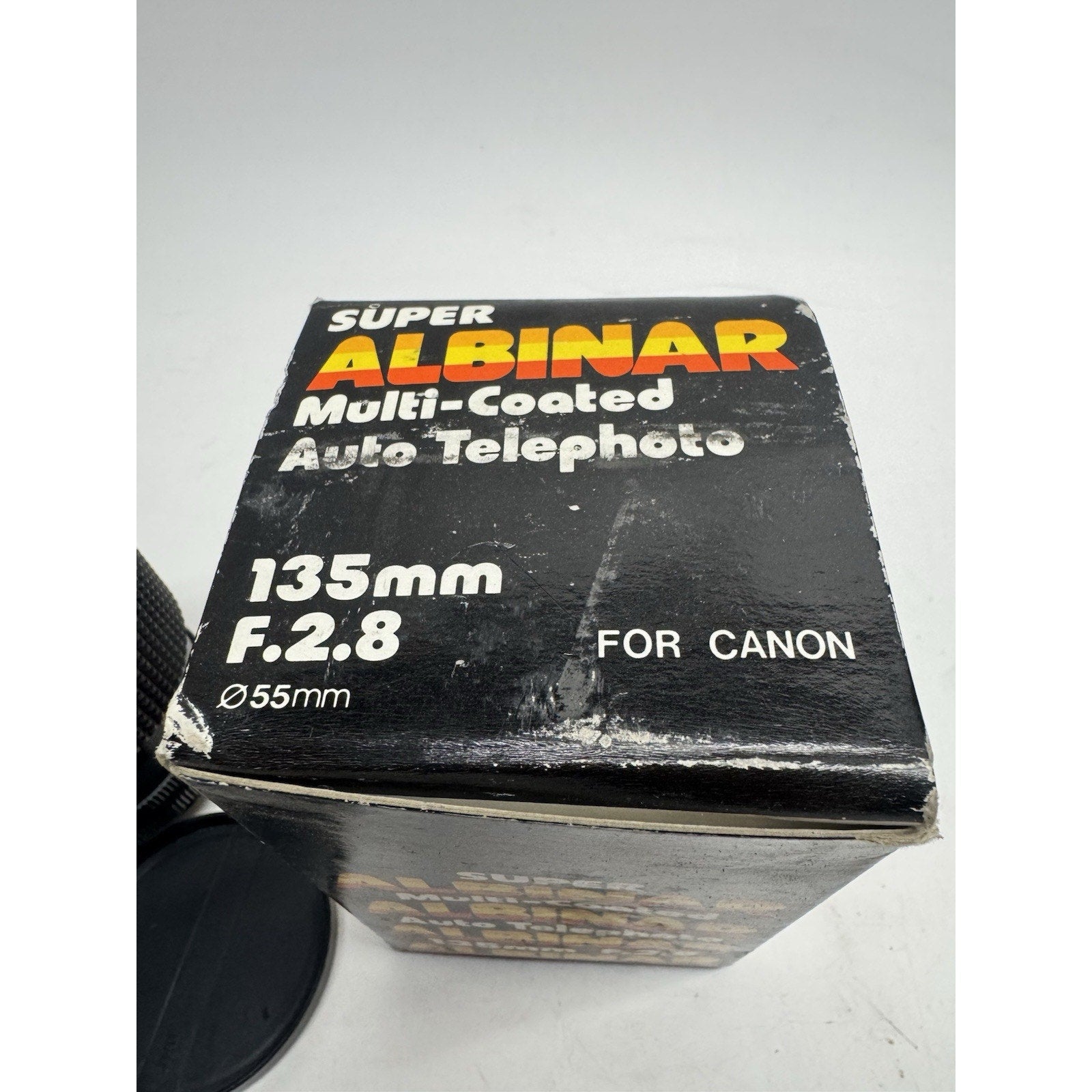 Vintage NOS Super Albinar 135MM F 2.8 Auto Telephoto Coated Lens Canon AE JAPAN