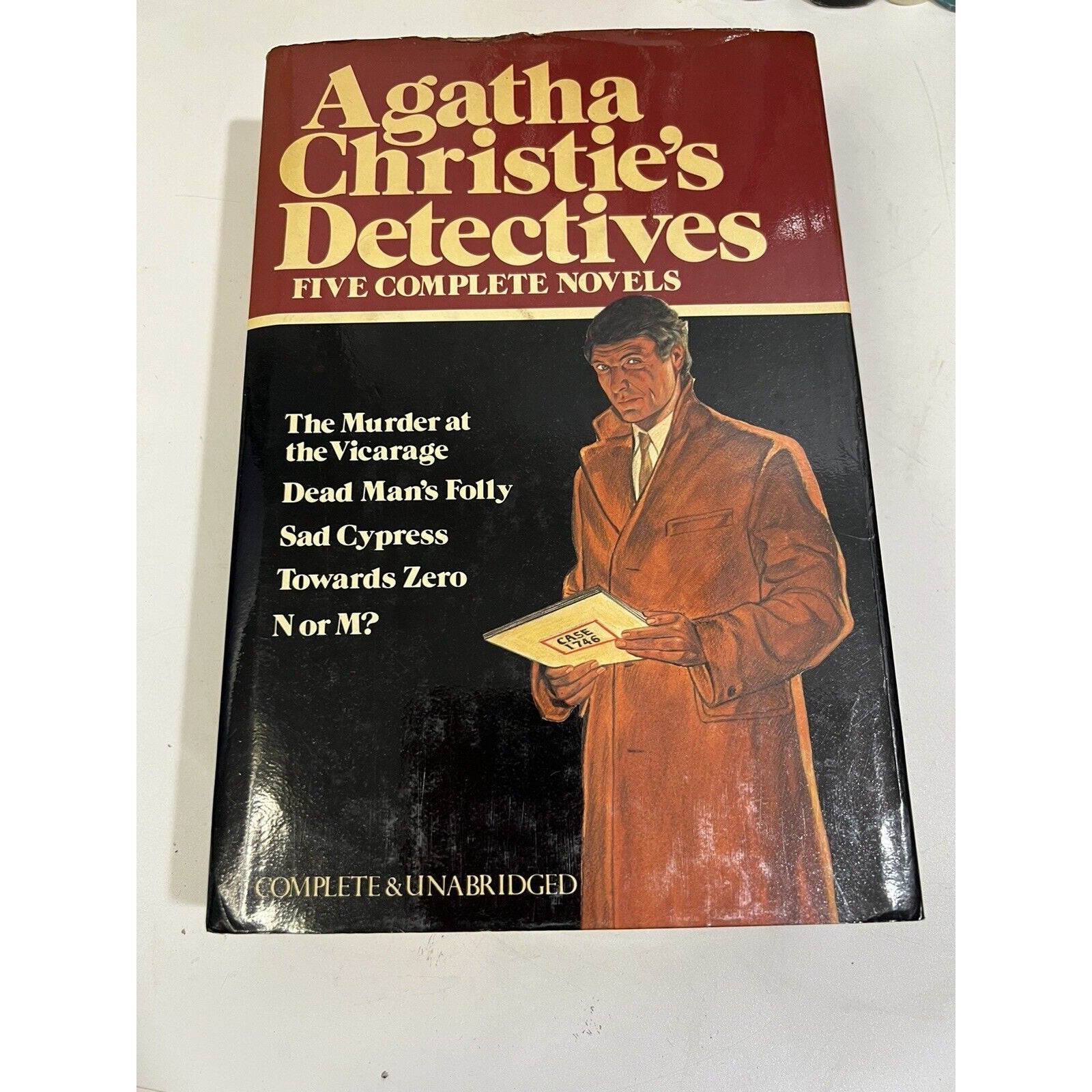 LOT 10 VINTAGE Mystery Books Hard Cover Agatha Christie, David Harper, MacDonal