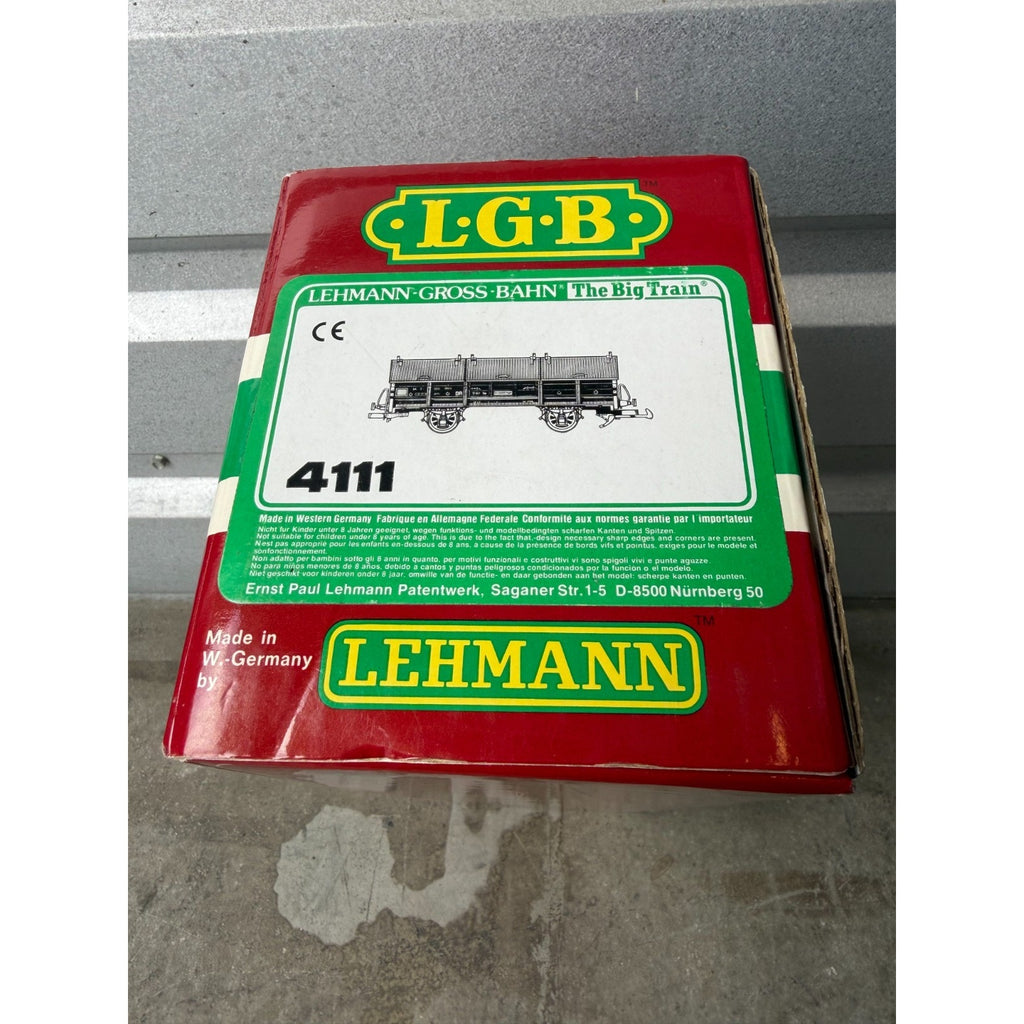 VINTAGE NOS LGB 4111 Covered Gondola Train Car - Made in W. Germany