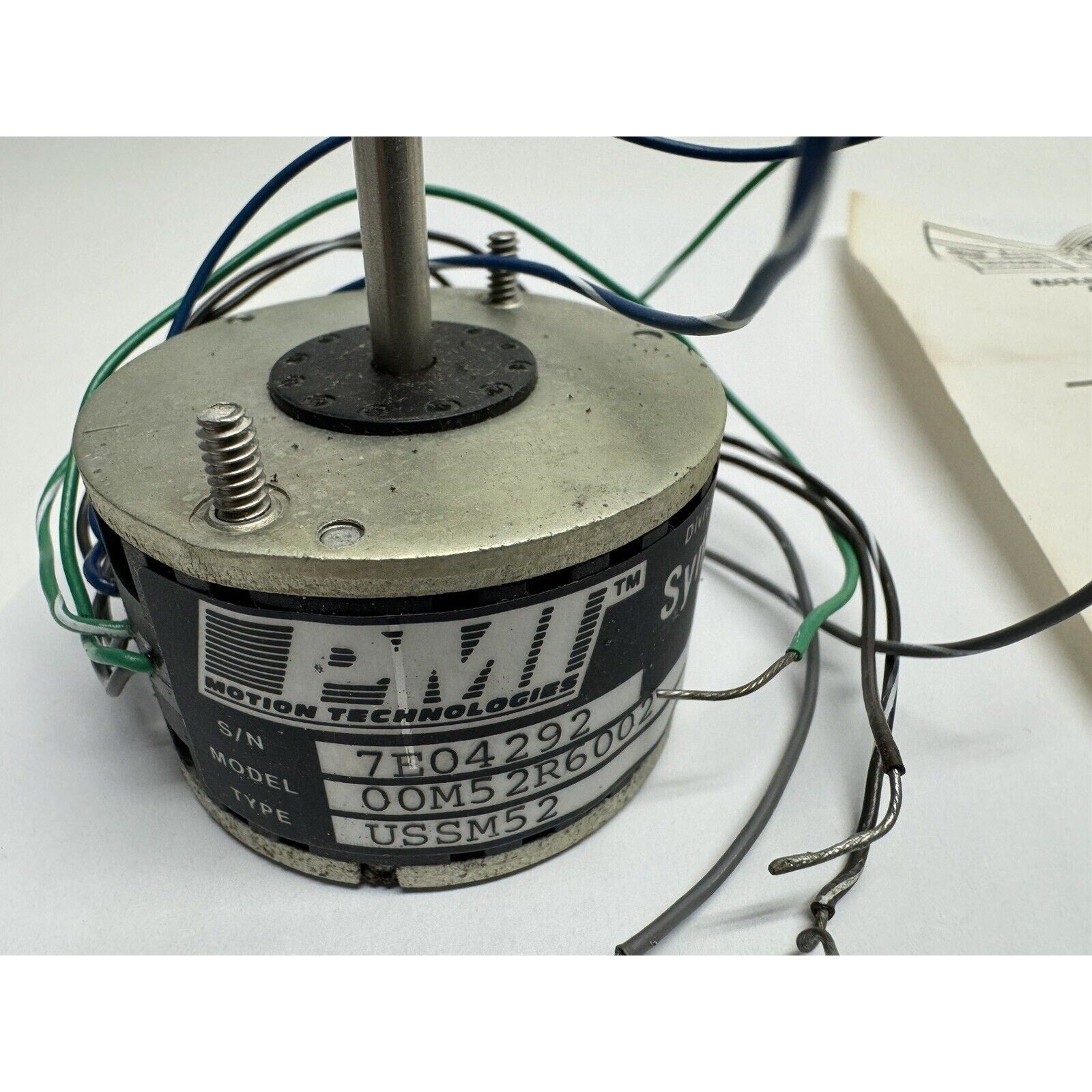 VINTAGE PMI Motion Technologies ServoDisc DC Motor 00M52R6002