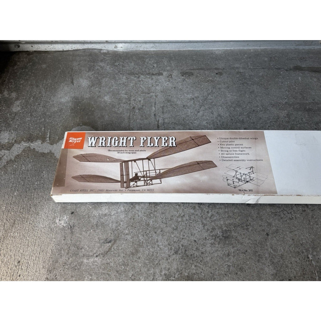 VINTAGE FACTORY SEALED NEW Wright Flyer Kit No. 202 Coast Kites