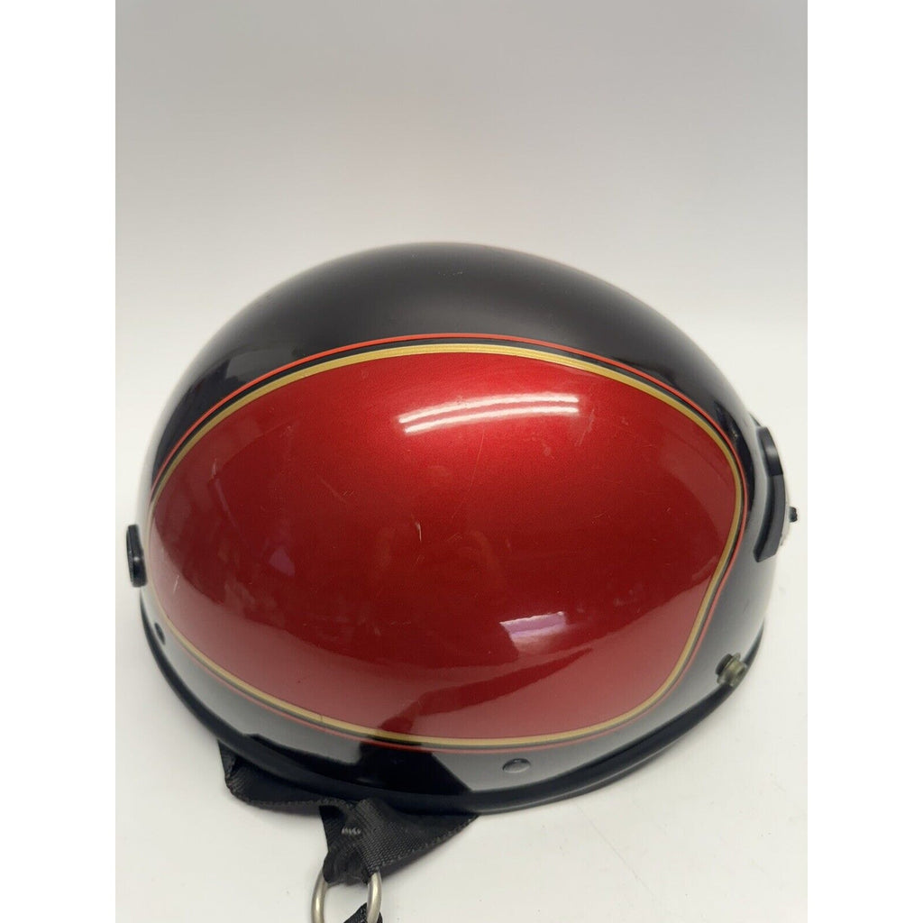 VINTAGE RARE RED/BROWN Harley Davidson Bell Motorcycle Helmet