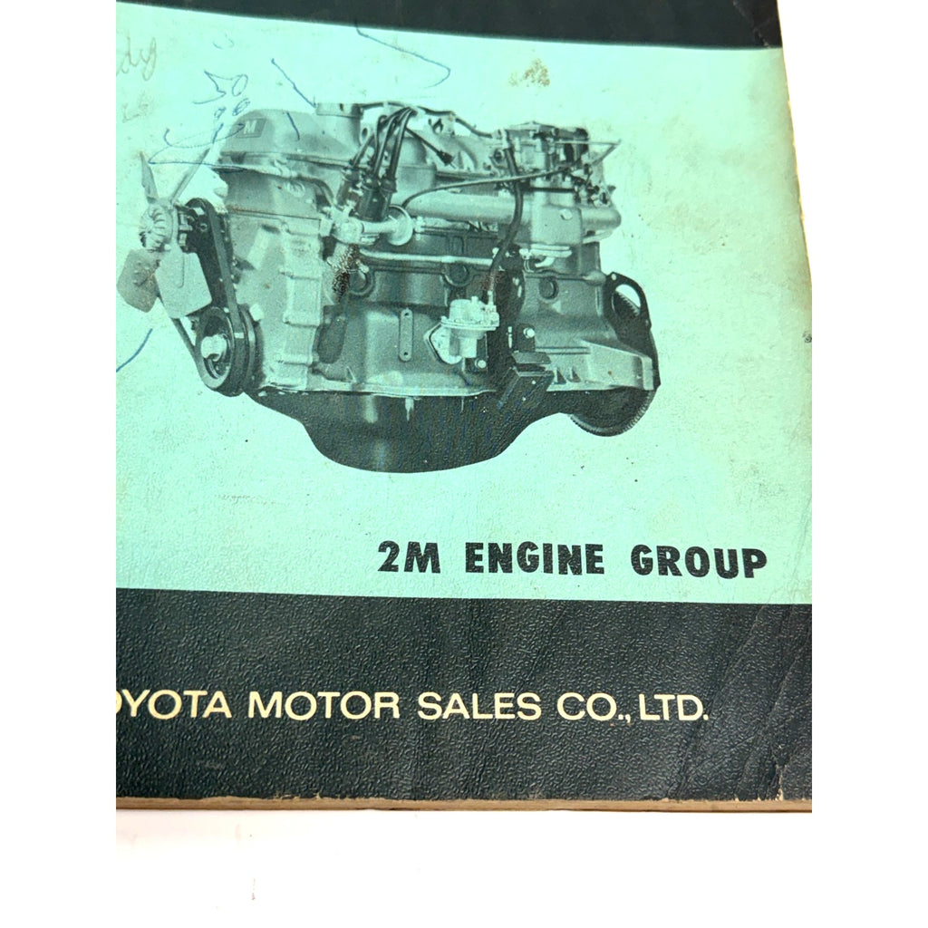 Vintage 1970 Toyota Crown 2M Engine Repair Manual OEM Guide Book #98004