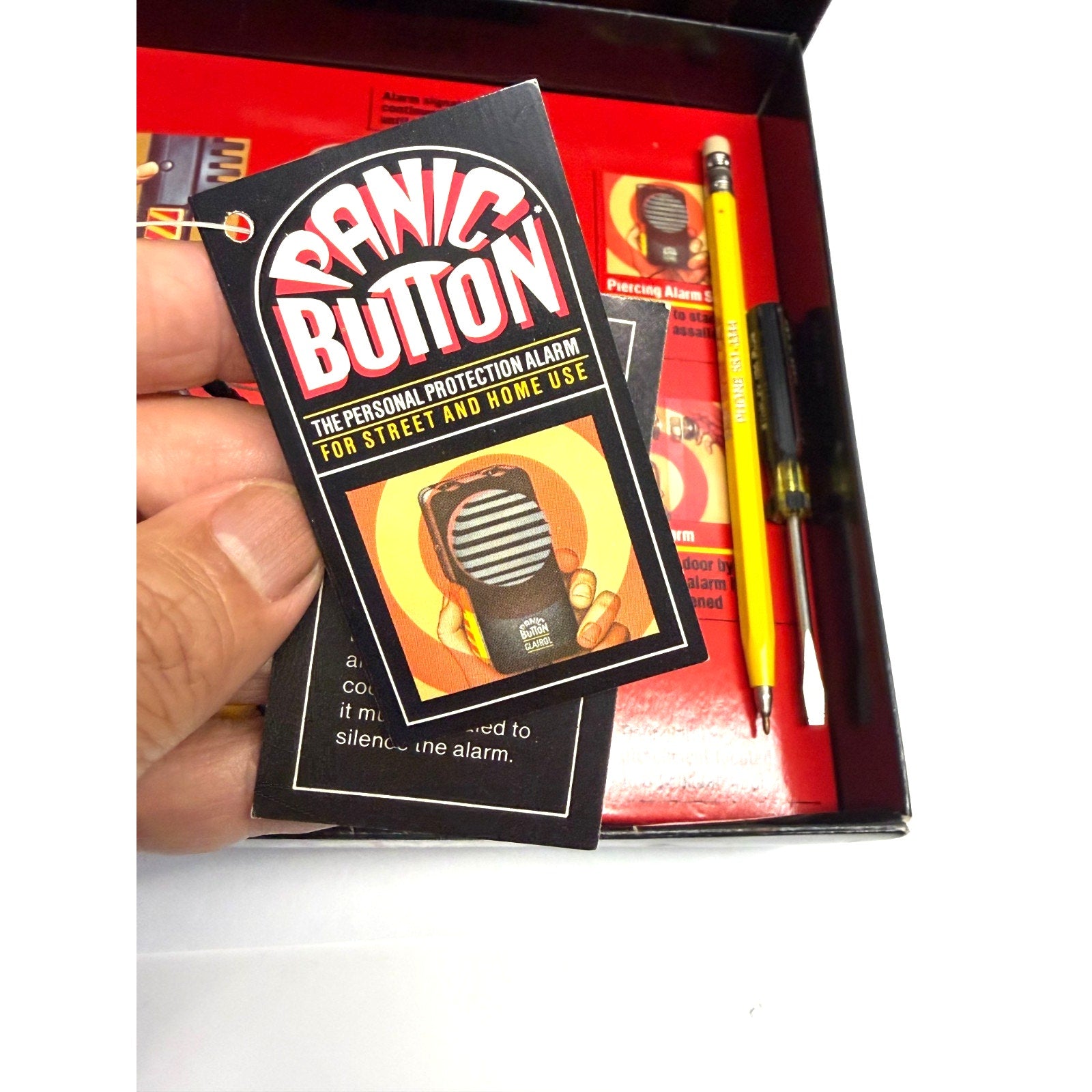 Vintage NEW Panic Button Personal Protection Alarm Use by Clairol