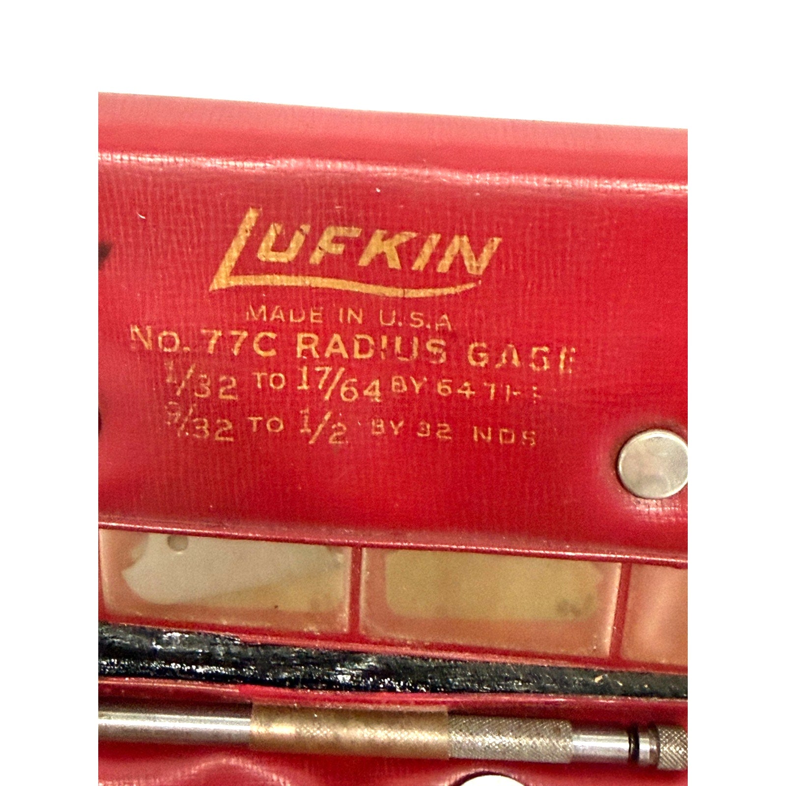 Vintage Lufkin No. 77C Radius Gage Set Made In USA